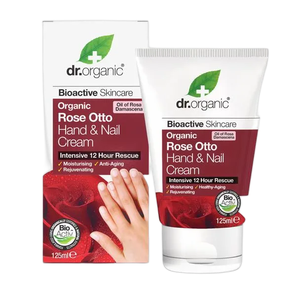 Dr Organic Rose Otto Hand & Nail Cream 125ml