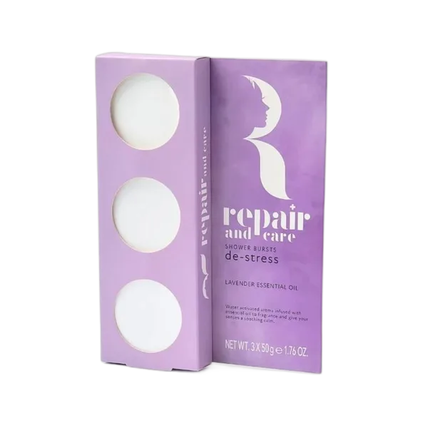Somerset Repair & Care De-Stress Shower Bursts Lavender & Camomile 3x50g