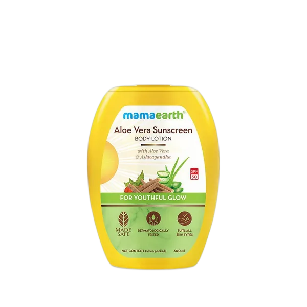 Mama Earth Aloe Vera Sunscreen Body Lotion 300ml