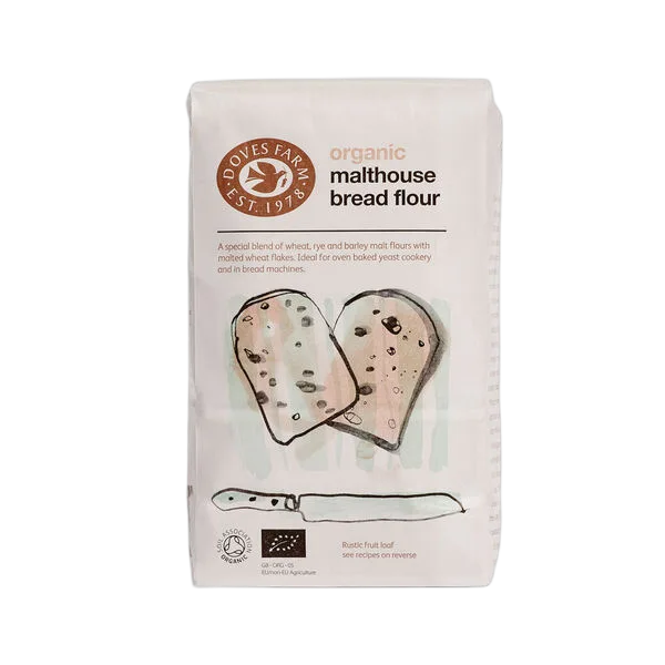 Doves Org Malthouse Bread Flour 1kg