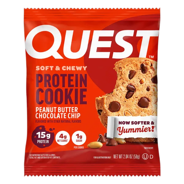 Quest Peanut Butter Choc Chip Protein Cookie 58g