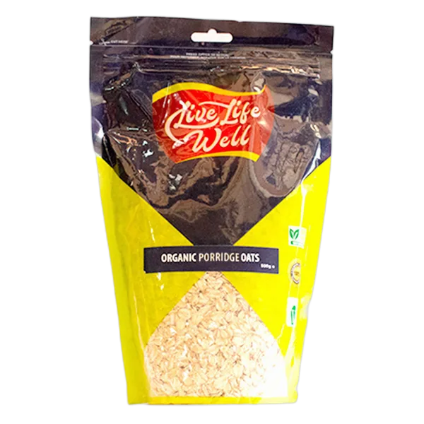 Live Life W Organic Porridge Oats 500gm