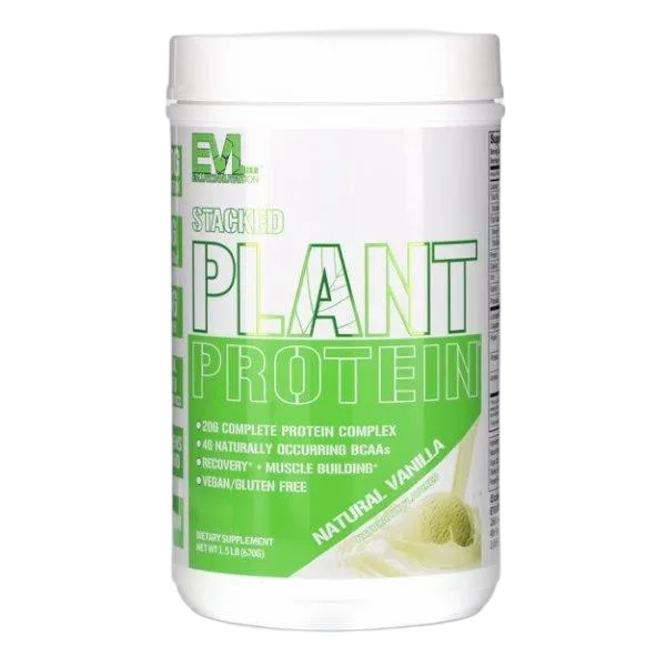 Evl Stacked Plant Protein Natural Vanilla (1.5lb) 670g