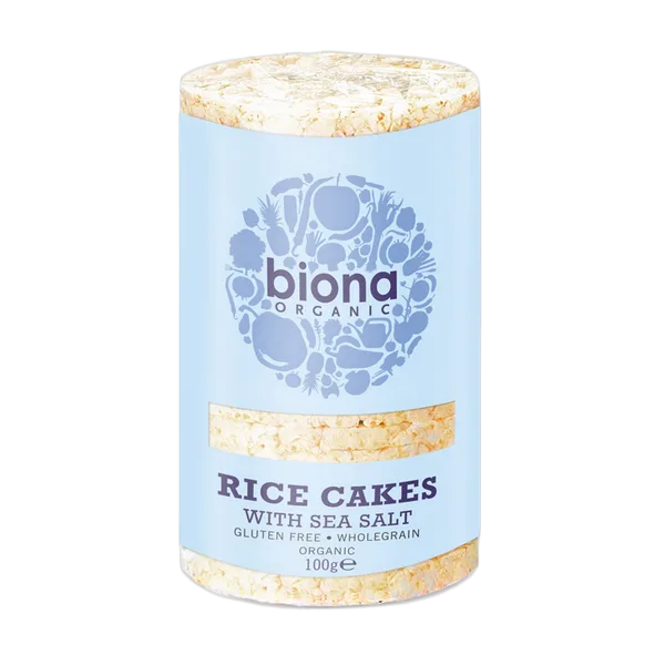 Biona Org Rice Cakes With Sea Salt 100gm