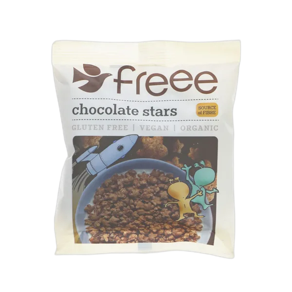 Doves Org Gf Choc Stars 25g