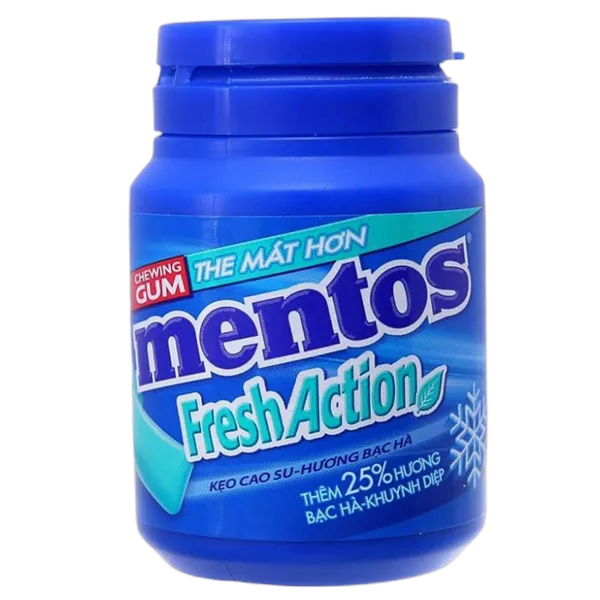 Mentos S/Free Fresh Mint Chewing Gum 35'S 61.25g#Wb
