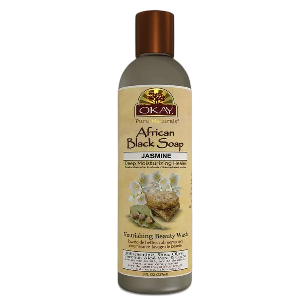 Okay African Black Liq. Jasmine Soap 8oz/237ml