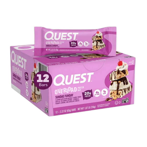 Quest Overload Sundae Funday Protein Bar 63g