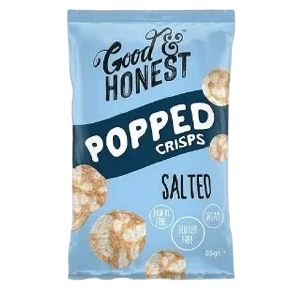 Good & Honest Popped Crisps Salted 23g