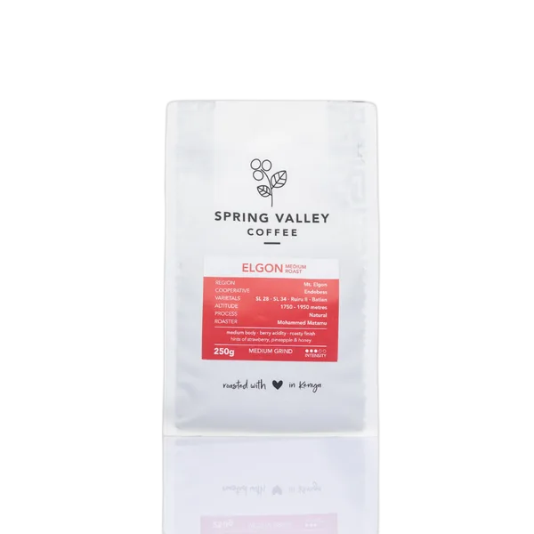 Spring Valley Coffee Elgon Medium Roast Medium Grind 250g
