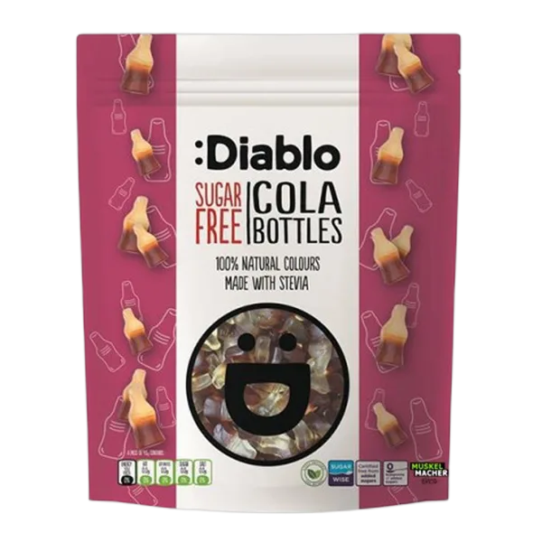 Diablo Sf Cola Bottles 75g
