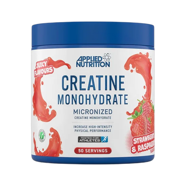 Applied Nutrition Creatine Monohydrate Micronized S/Berry & R/Berry 50svs 250g