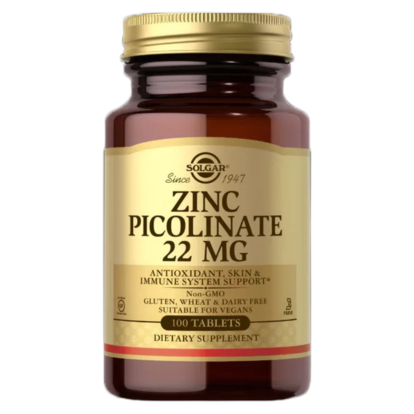 Solgar Zinc Picolinate 22mg 100'S