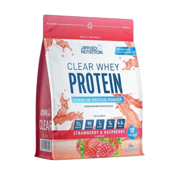 Applied Nutrition Clear Whey Protein Isolate S/Berry & R/Berry (10svs) 250g