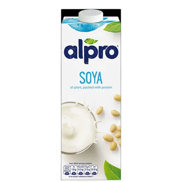 Alpro Soya Plain Plant Protein 1ltr #80005879