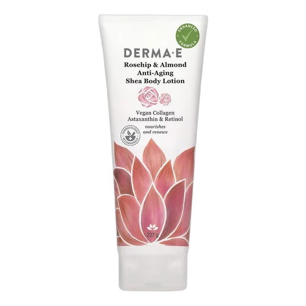 Derma E Rosehip & Almond A-Aging Shea Body Lotion 8oz/227g