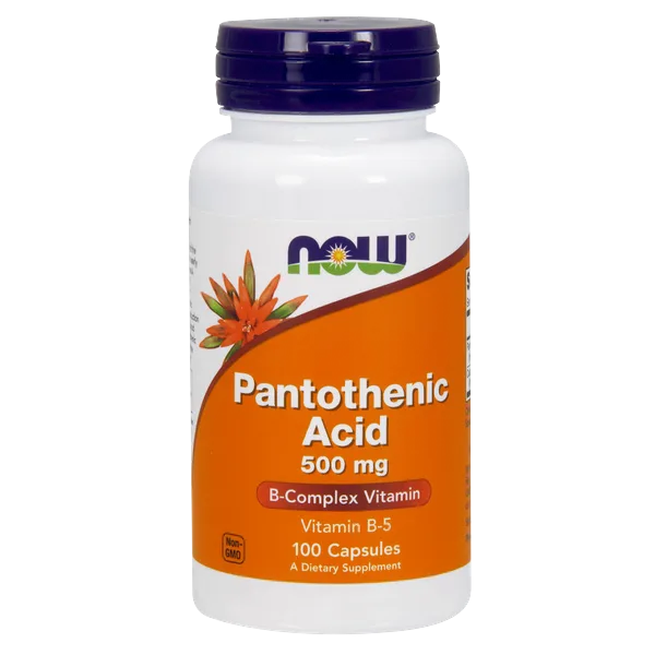 Now Pantothenic Acid 500mg 100caps