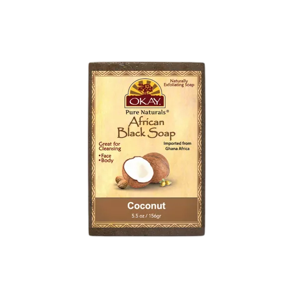 Okay African Black Coconut Soap 5.5oz/156gm