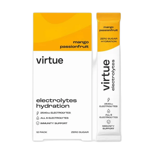 Virtue Mango Passionfruit Electrolytes Hydration 12pack