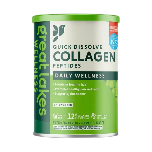 Glw Unflavored Daily Wellness Quick Dissolve Collagen Peptides 283g
