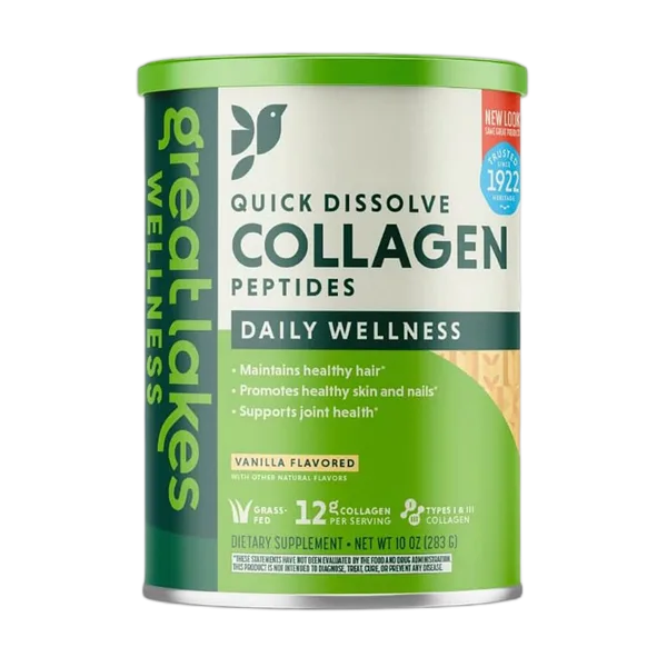 Glw Vanilla Daily Wellness Quick Dissolve Collagen Peptides 283g
