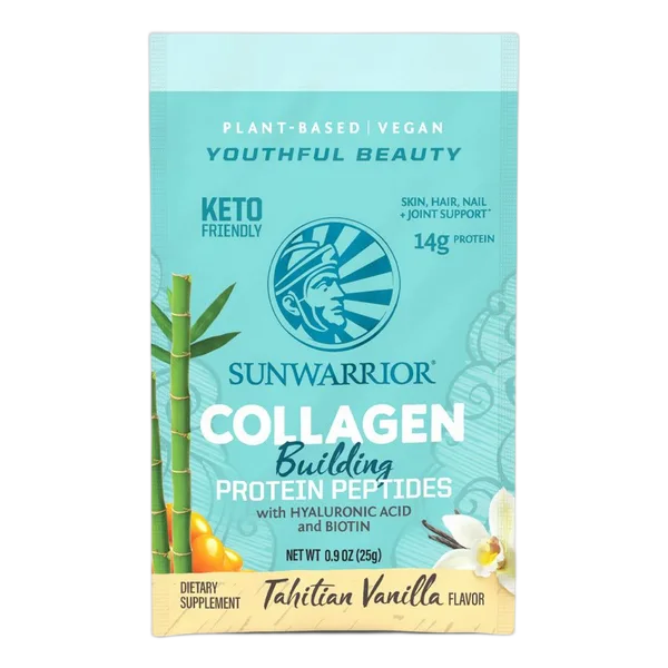 Sunwarrior Collagen Building Prot Peptides Tahitian Vanilla 25g