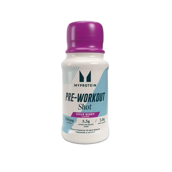 My Protein Pre-Workout Shot Sour Berry Flavor 60ml
