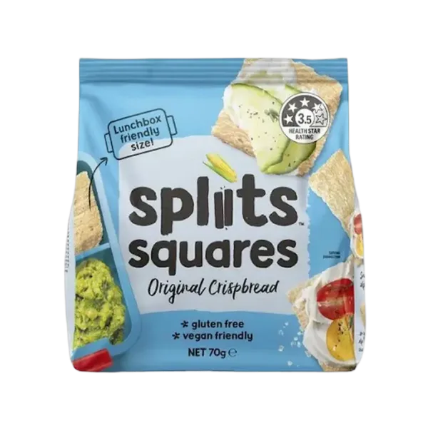 Orgran Gf Spliits Squares Original C/Bread 70g