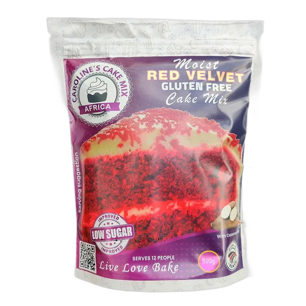 Caroline Cupcakes G/F Red Velvet Cake Mix 510g - Cassava