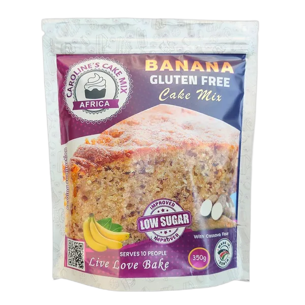 Caroline Cupcakes G/F Banana Cake Mix 350g - Cassava