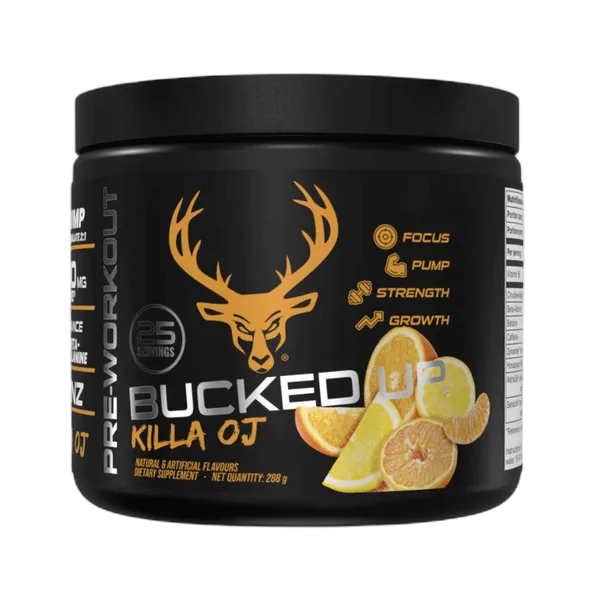 Bucked Up Pre-Workout Killa Oj Orange (25svs) 288g