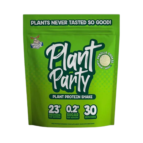 Muscle Moose Plant Party Vanilla Cookie Flvr Protein Shake (30svs) 900g