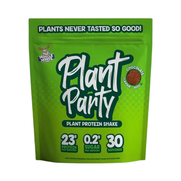 Muscle Moose Plant Party Choc Flvr Protein Shake (30svs) 900g