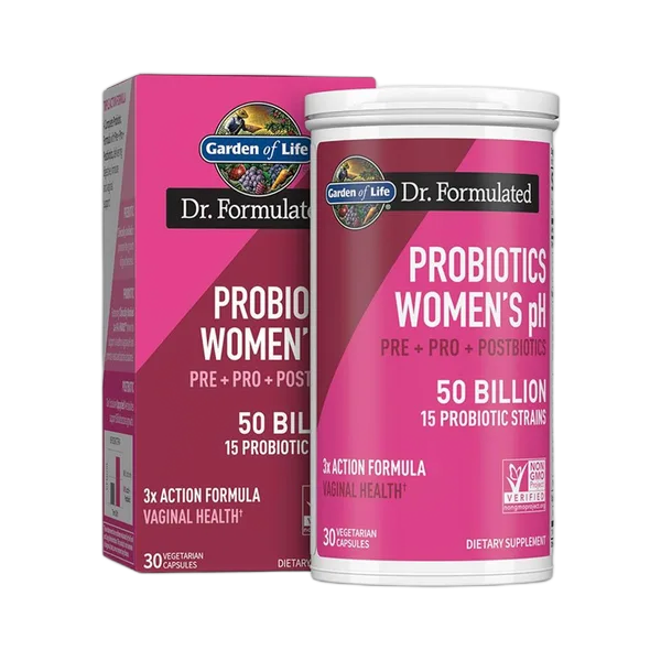 Garden Of Life Dr. Formulated Probiotics Women’S Ph Pre+Pro+Postbiotics 50bln 30 Caps