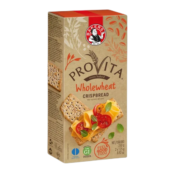 Bakers Provita Whole Wheat C/Bread 250g