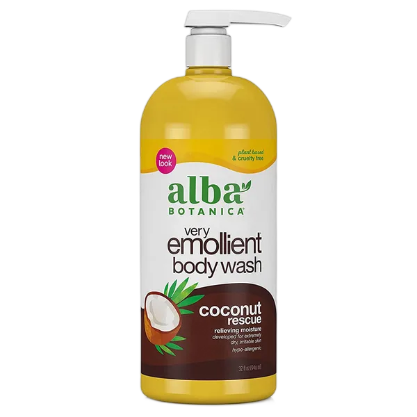 Alba Emollient Bath & Shower Gel Coconut Rescue 946ml