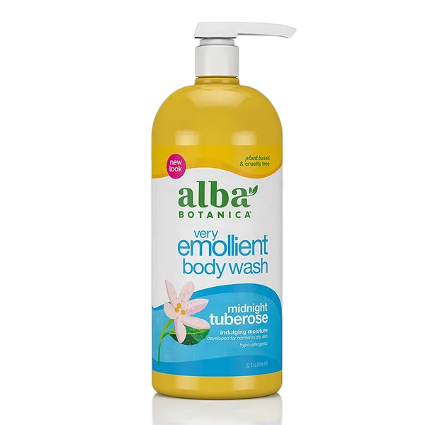 Alba Emolliet Bath & Shower Gel Midnight Tuberose 32oz 946ml