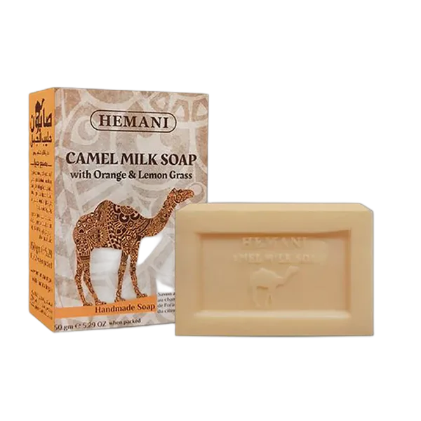 Hemani Camel Milk Soap Orange & L/Grass 150g