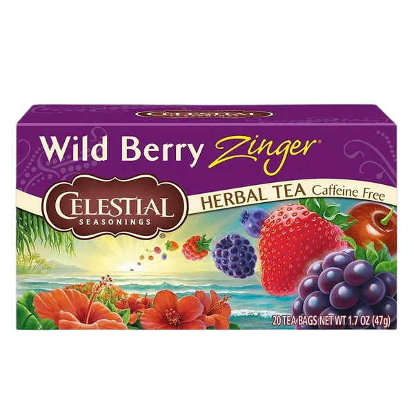 Celestial Cf Wild Berry Zinger Herbal Tea 20s (47g)