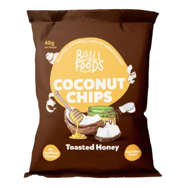 Bakuli Foods Toasted Honey Coconut Chips 40g