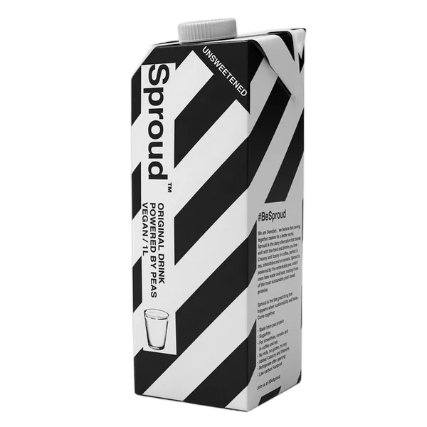 Sproud Unsweetened Drink Powered By Peas Vegan 1ltr