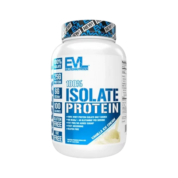 Evl 100%Isolate Protein Vanilla Ice Cream (1.6lb) 726g