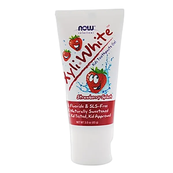 Now Xyliwhite Kids T/Paste Gel Strawberry Splash 85gm