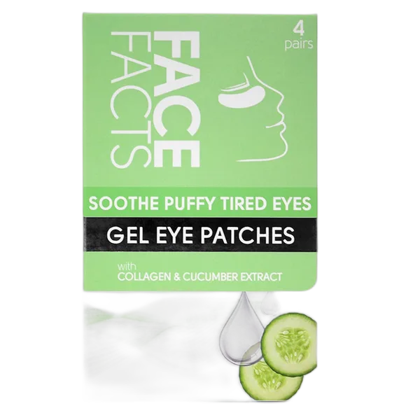 Qst Face Facts Gel Eye Patches Collagen & Cucumber 4pairs