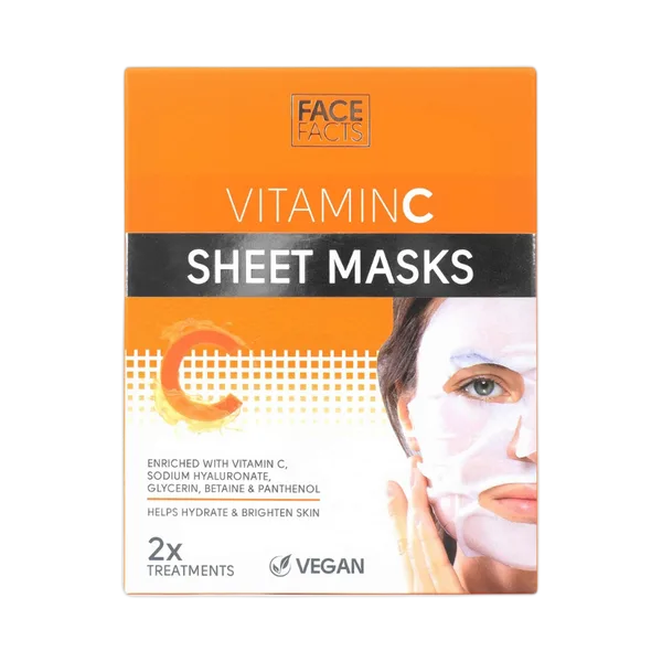 Qst Face Facts Vitamin C Sheet Masks 2x