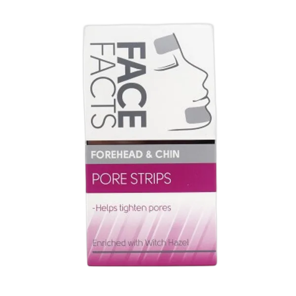 Qst Face Facts Forehead & Chin Pore Srips Witch Hazel 6s