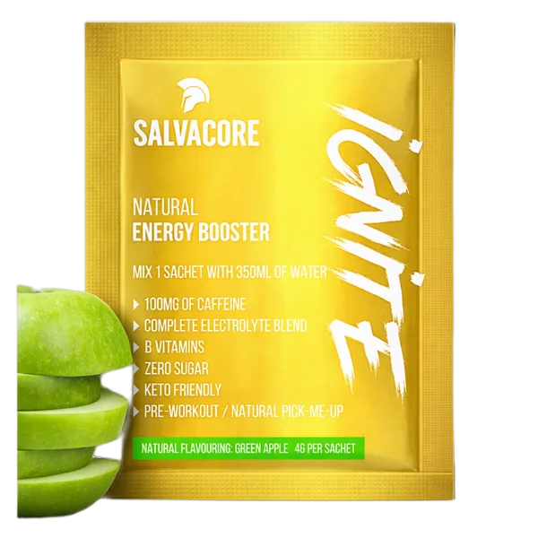Ignite Salvacore Natural Energy Booster Green Apple Flavor 4g