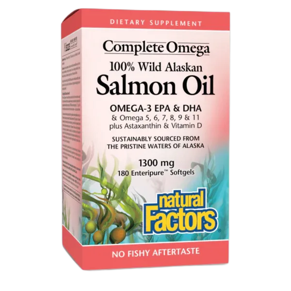 Natural Factors Salmon Oil 1300mg 90 Softgls