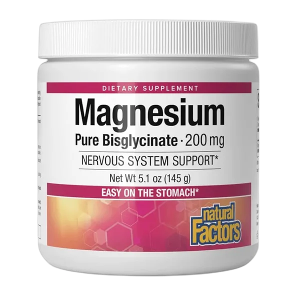 Natural Factors Magnesium Bisglycinate 200mg Pwdr 120g