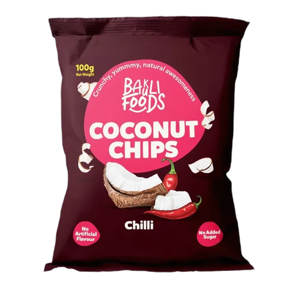 Bakuli Foods Chilli Coconut Chips 100g